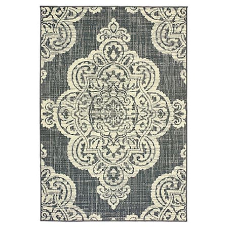 Oriental Weavers 2 ft. 3 in. x 7 ft. 6 in. Marina Runner Rug Grey M5929E067230ST